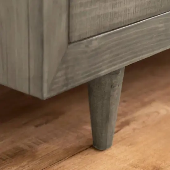 6pc Aurora Mid-Century Gray Bedroom Set with Upholstered Bed - Abbyson Living image {15}