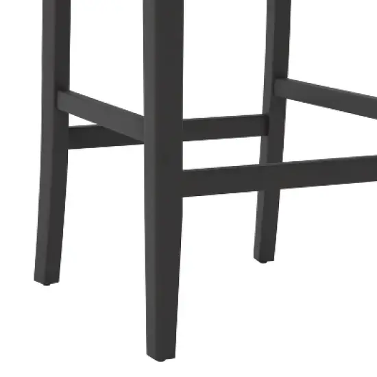 Allbritton Wood Bar Height Stool Antiqued Brown - Hillsdale Furniture image {10}