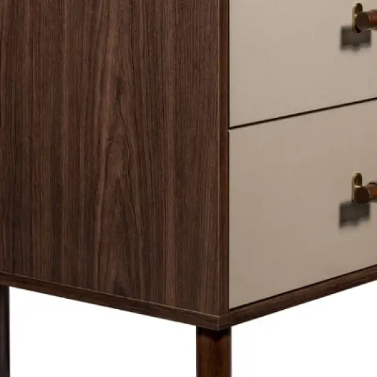 Audrey 2 Drawer Nightstand - Sango image {6}