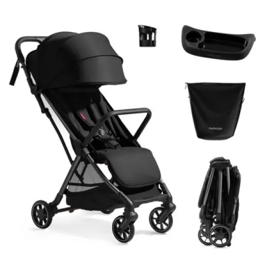 Momcozy ClickGo Lightweight Stroller - Black image {10}
