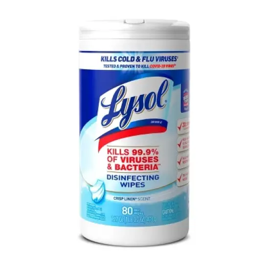 Lysol Crisp Linen Disinfecting Wipes - 80ct image {9}