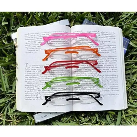 Calabria 715 Women's Rimless Flexie Reading Glasses image {6}