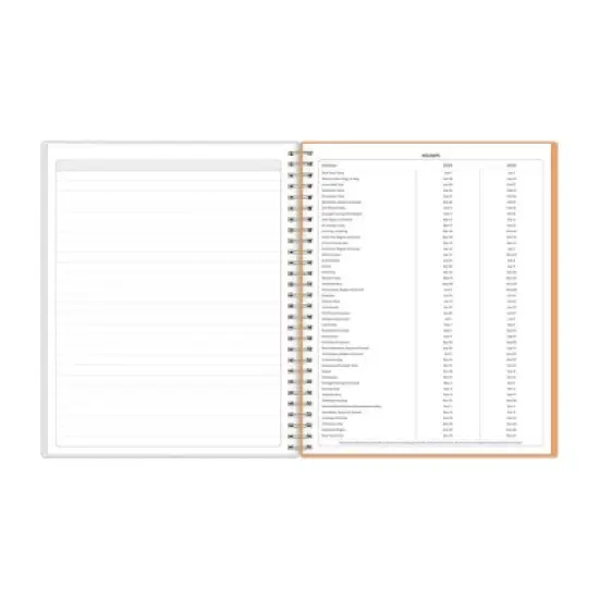 Blue Sky 8"x10" 2025-2026 Weekly/Monthly Spiral Planner Smooth Frosted Mayana Ombre image {8}