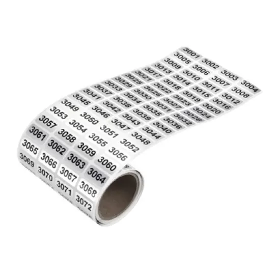 Unique Bargains Office Warehouse Self-Adhesive Consecutive Number Sticker Labels image {7}