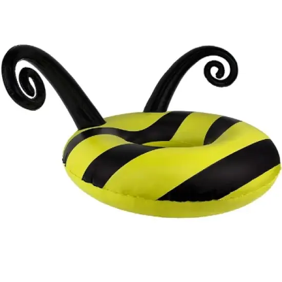 Poolmaster 48" Inflatable Bumblebee 1-Person Swimming Pool Inner Tube Float - Black/Yellow image {1}