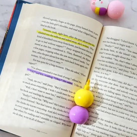 Wrapables Mini Stackable Highlighters, Cute Multi-color Markers, Unicorn image {2}