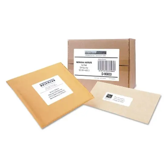 Avery Shipping Labels w/TrueBlock Technology Laser/Inkjet 5.5 x 8.5 White 1000/Box 95900 image {5}