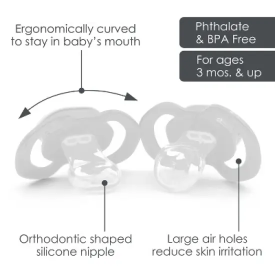 BabyFanatic Officially Licensed Unisex Pacifier 2-Pack - MLB San Diego Padres image {6}