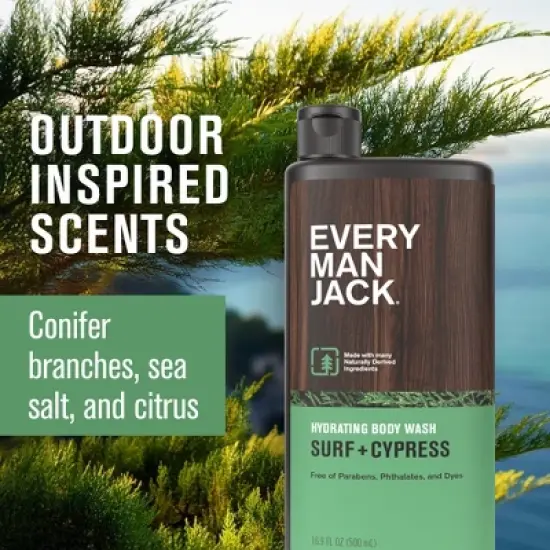Every Man Jack Body Wash - Surf + Cypress - 16.9 fl oz image {3}