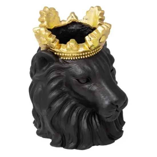 Sagebrook Home Lion With Crown Novelty Planters image {1}