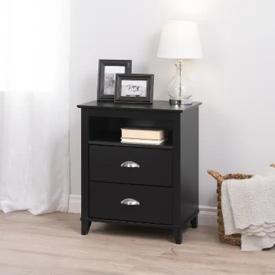 Yaletown 2 - Drawer Tall Nightstand - Prepac image {5}