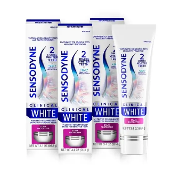 Sensodyne Clinical White Stain Protector Toothpaste - 3.4oz image {10}