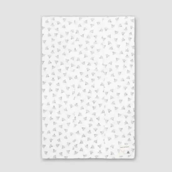 Burt's Bees Baby&reg; Organic Cotton 5pk Solid/Print Burp Cloth Set - Heather Gray image {5}