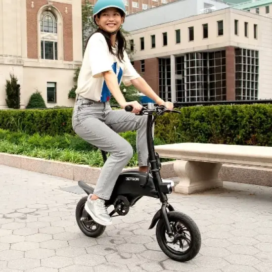 Jetson Axle 12" Foldable Step Over Electric Bike - Black image {8}
