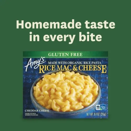 Amy's Gluten Free Frozen Rice Mac & Cheese - 9oz image {8}