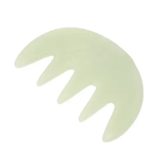 Unique Bargains Five-tooth Head Massage Comb Green 1 Pc image {4}