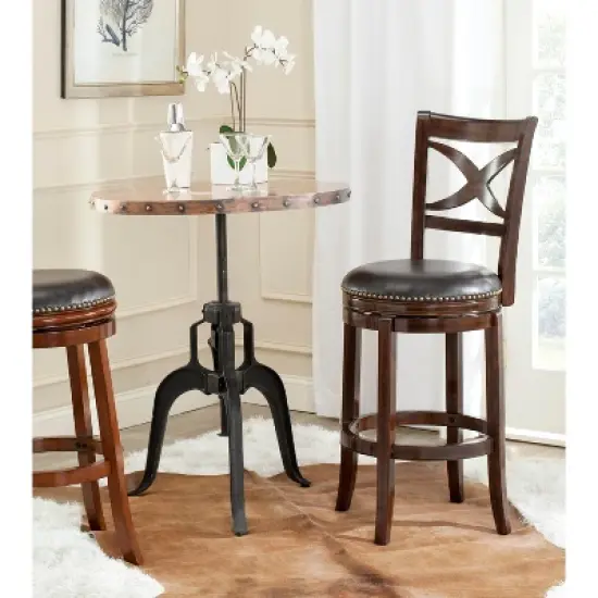 Santino Swivel Bar Stool  - Safavieh image {1}