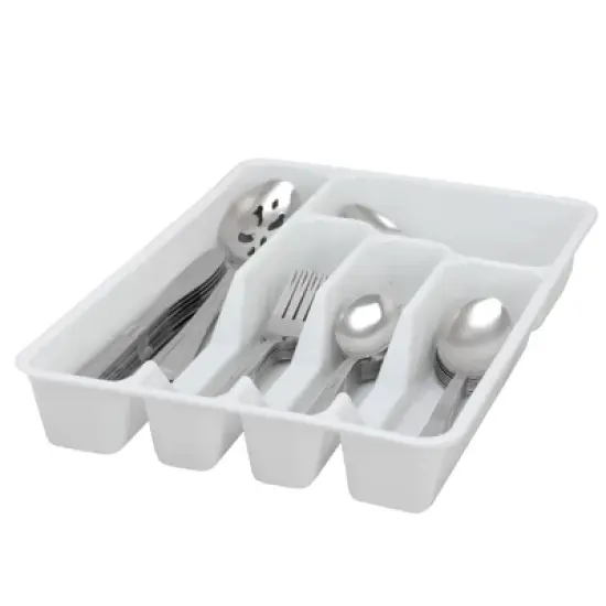 Gibson Home Basic Living Aston 45 Piece Flatware Set with Plastic Tray image {3}