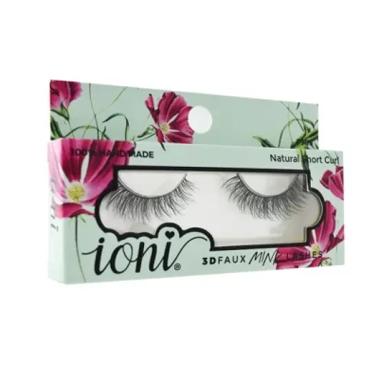 IONI Collector's Premium Edition 3D Faux Mink Lash Natural Short Curl (Pack of 6) image {1}