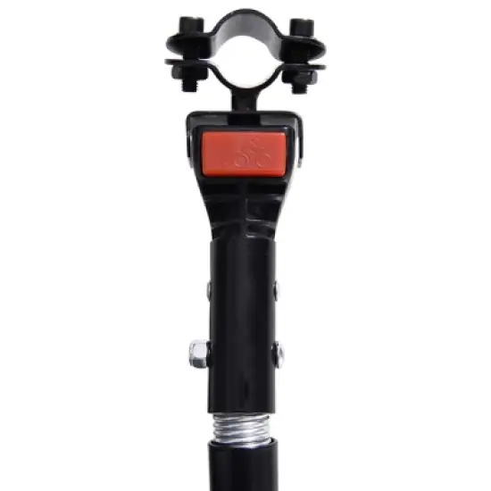 Aosom Foldable Bike Cargo Trailer Cart with Hitch, 88 lbs. Capacity, 16' Wheels, Black image {6}