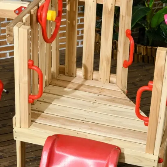 Dexmalle 4 in 1 Wooden Swing Set image {9}