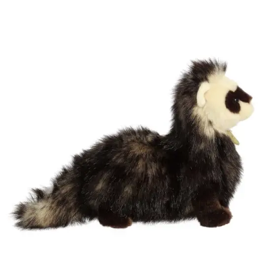 Aurora Medium Ferret Miyoni Realistic Stuffed Animal Brown 10" image {2}