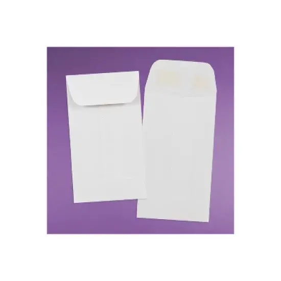 JAM Paper #3 Coin Business Envelopes 2.5 x 4.25 White 1623183I image {3}