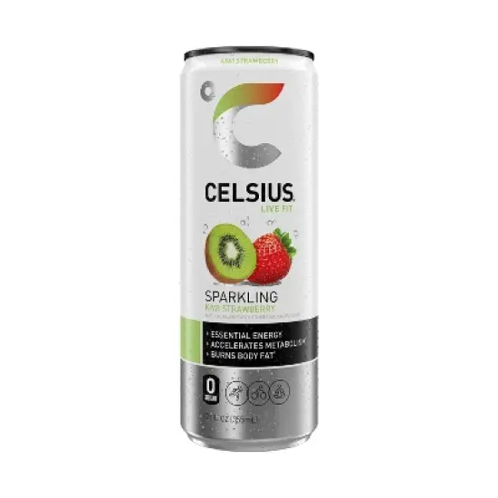 CELSIUS Sparkling Kiwi Strawberry Functional Energy Drink - 12 fl oz Can image {4}