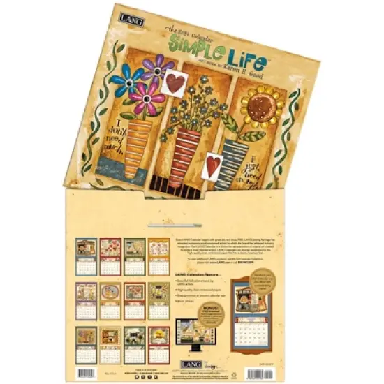 Lang 2024 Wall Calendar 24"x12" Simple Life image {3}