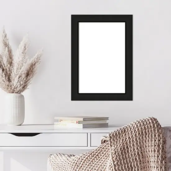 Amanti Art Midnight Black Narrow Framed Dry Erase Magnetic Board image {7}