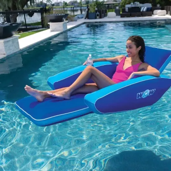 WOW Modern Lounge the Contemporary Recliner Float - Blue image {3}