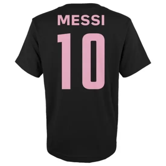 MLS Inter Miami CF Toddler Lionel Messi T-Shirt - Black image {2}