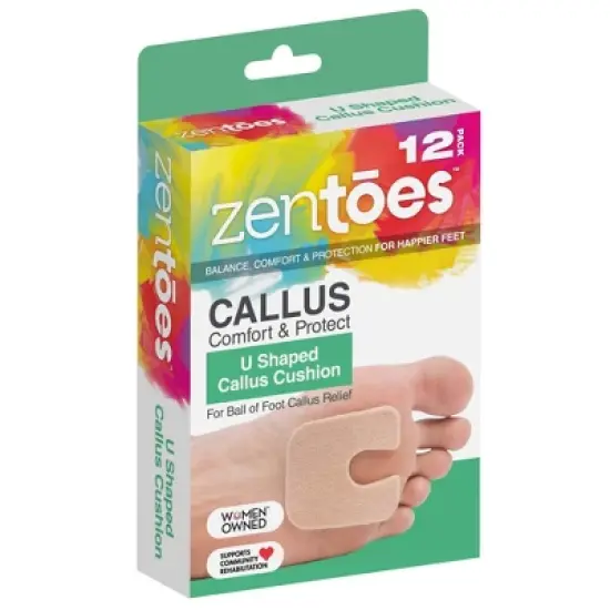 ZenToes U-Shaped Callus Cushion - Beige - 12pk image {5}