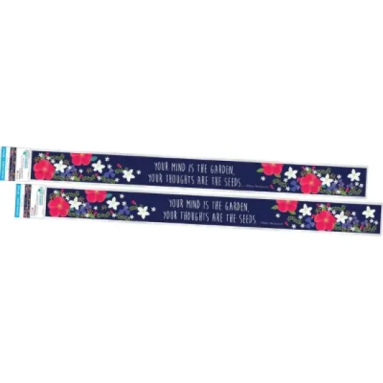 2pk Petals Double-Sided Classroom Borders - Barker Creek image {1}
