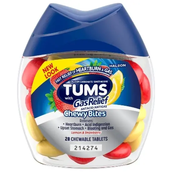 Tums Chewy Bites + Gas Relief Chewable - 28ct image {12}