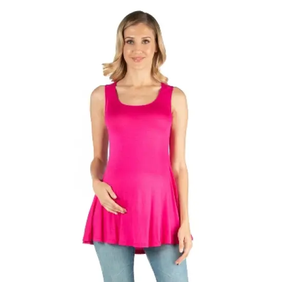 24seven Comfort Apparel Women's Maternity Sleeveless Tank Top image {5}