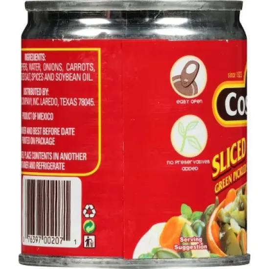 La Costena Sliced Jalapenos - 24 pack, 7 oz image {3}