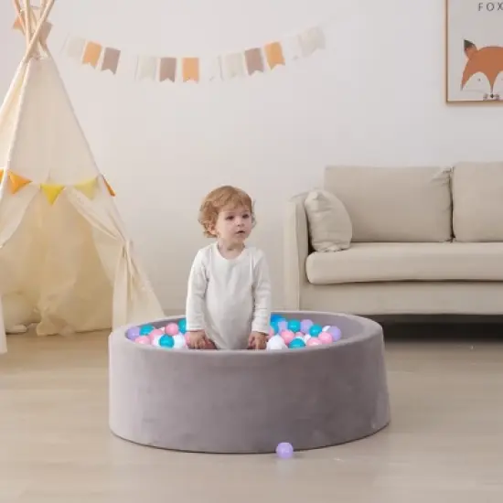 TopComfy Baby and Toddler Learning Toy Ball Pit Balls Safe Durable Play Balls for for Indoor Outdoor Play, Purple, 2.2"*2.2"*2.2" image {1}