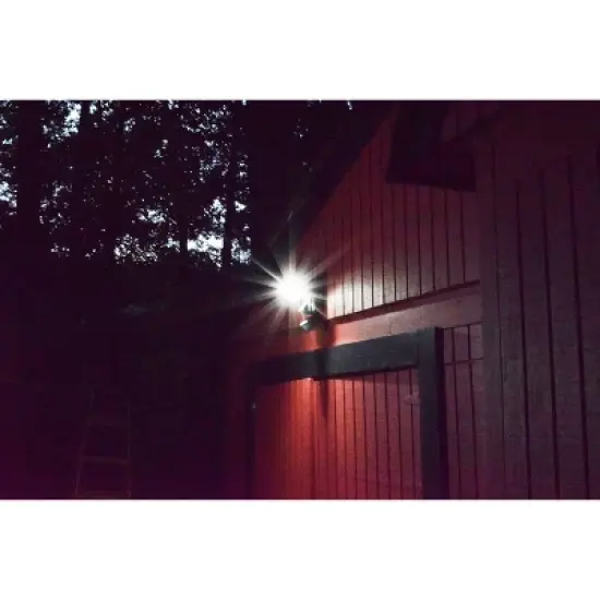 Maxsa Innovations Solar Powered Motion Activated Security Floodlight with 20 SMT LEDs Black: Outdoor Weather-Resistant Lamp image {2}