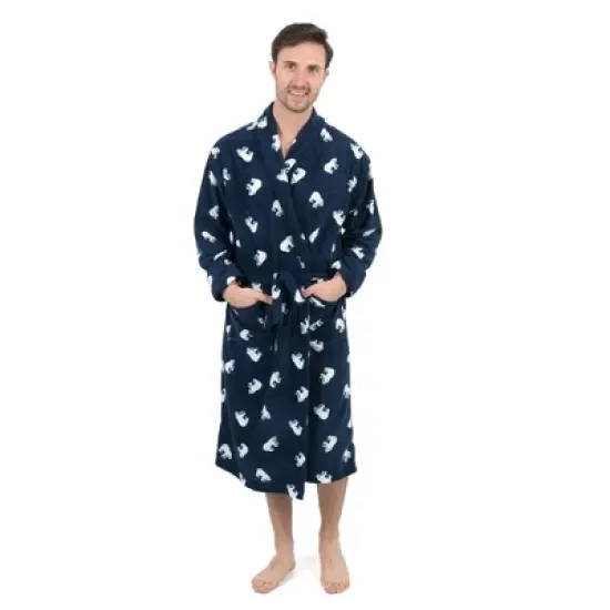 Leveret Mens Fleece Robe image {13}