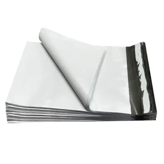 UOFFICE Pack Of 200 Poly Mailers Bags 6 x 9" - #0 White Self-Sealing Pouches Envelopes image {1}