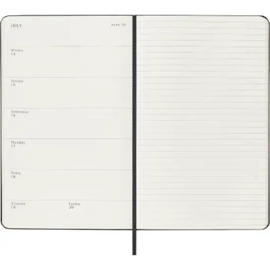 Moleskine 2025-26 18 Month Weekly Academic Planner Long Black image {3}