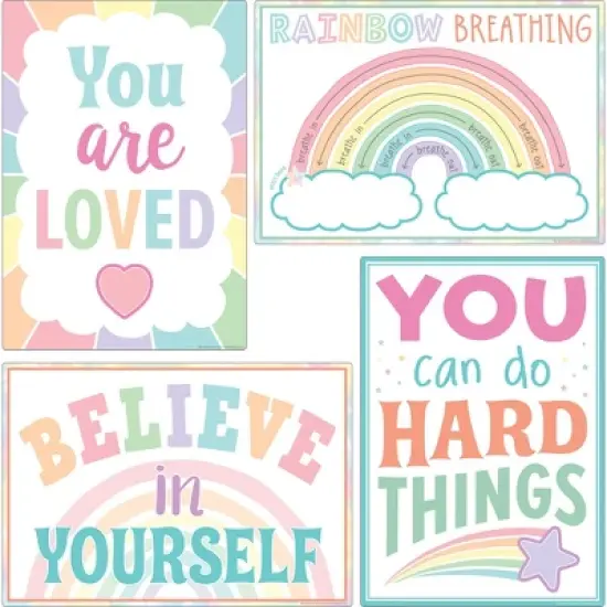 Teacher Created Resources&reg; Pastel Pop Calming Strategies Small Poster 12-Pack image {2}