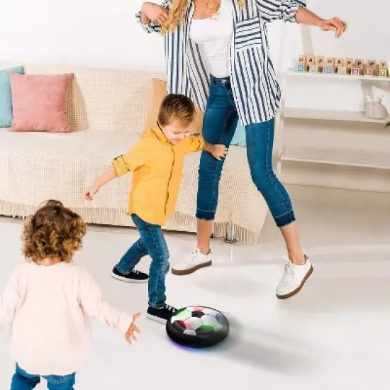 Ready! Set! Play! Link LED Hover Soccer Ball LED Light Up Great For Indoor Use Makes A Great Gift image {6}