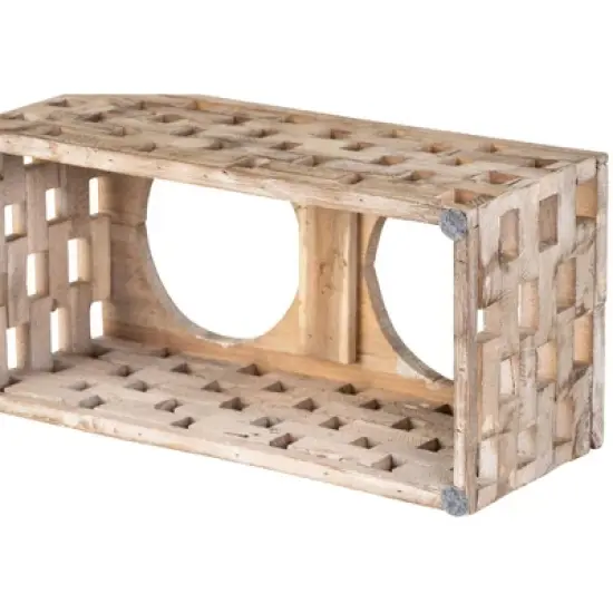 Huntley Pet Elevated Dog and Cat Double Bowl Feeder Stainless Steel Bowls (Berjen Block, Small) image {6}