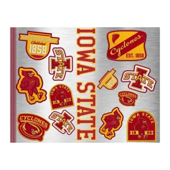 NCAA Iowa State Cyclones Varsity Thirst Water Bottle - 24oz: Stainless Steel, Plastic Lid image {2}
