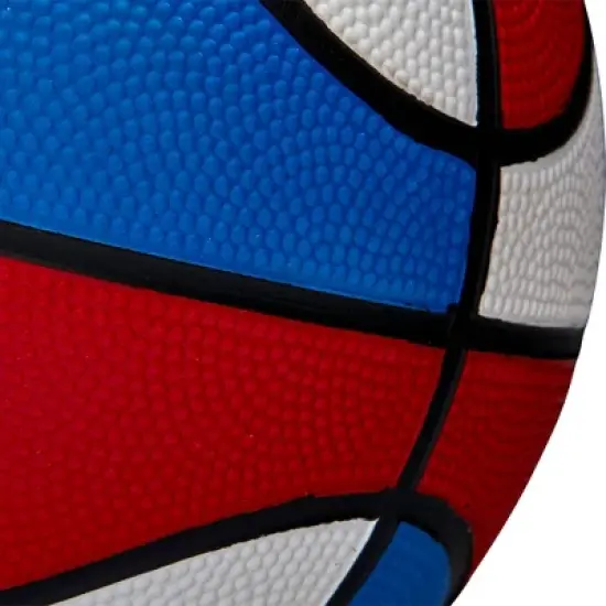 Wilson NCAA Mini Basketball RWB: Composite Shell, Butyl Bladder image {3}