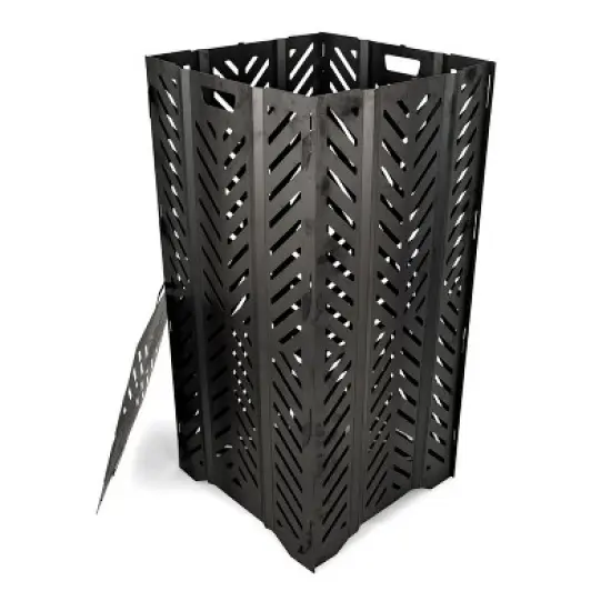 Camco 51250 Outdoor Steel Yard and Lawn Debris Rectangular Burn Bin Barrel Incinerator with Lid, Base, Venting, and Hand-Oiled Panels, Large, 45 Inch image {4}