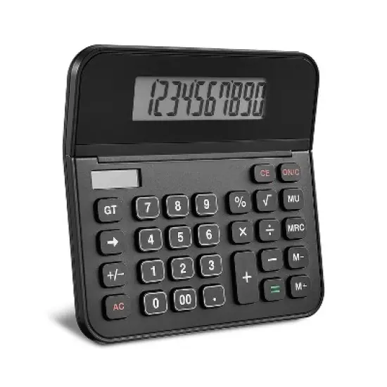 TRU RED Staples 10-Digit Battery/Solar Powered Basic Calculator Black (TR250/ST250-CC) image {5}