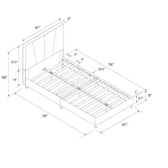 RealRooms Maverick Velvet Upholstered Platform Bed with Tufted Headboard image {3}